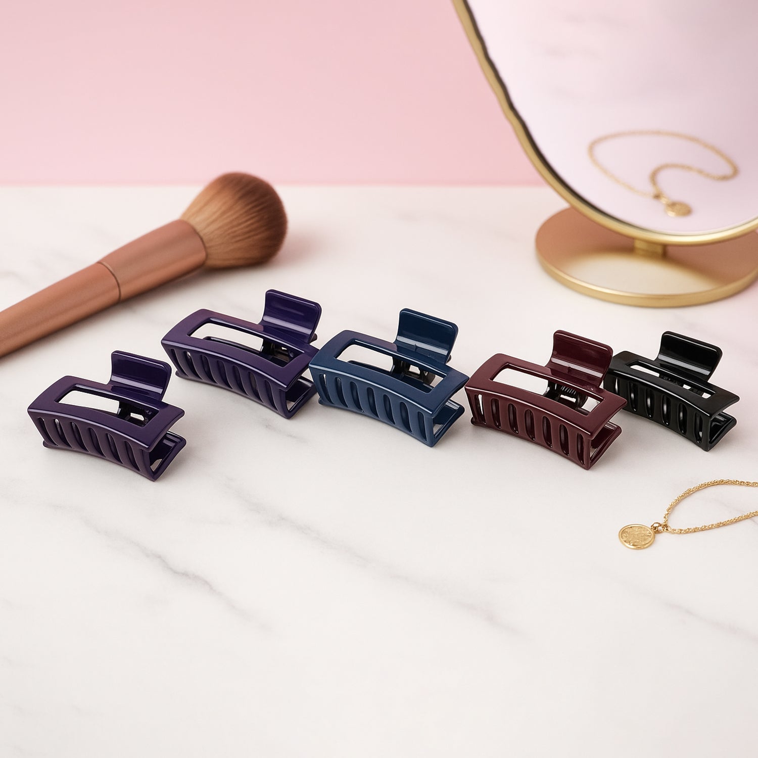 Matte Finish Rectangle Hair Claw Clip for Women and Girls – Assorted Color Pack – 12 Pc Matte Finish Rectangle Hair Claw Clip for Women and Girls – Assorted Color Pack – 12 Pc
